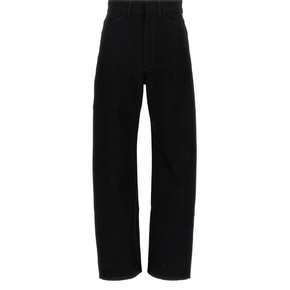 Lemaire High-Rise Wide-Leg Jeans (Size: DE36  (27/28 Inch Waist) Black NWT